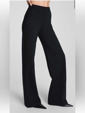 SPANX supersmooth perfect fit TM Ponte Wide Leg Pant size L